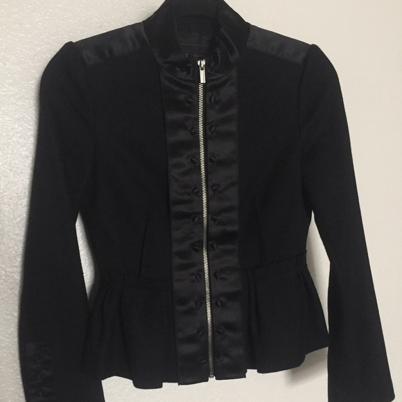 BCBGMaxAzria Jackets & Blazers - BCBGMaxAzria Peplum Wool Jacket